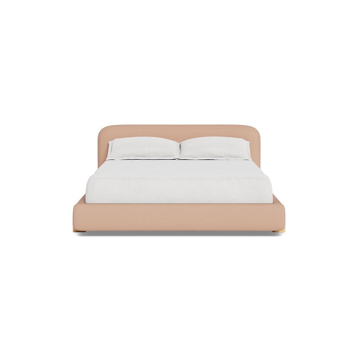 Heal's Nuvola Super King Bed Capelo Linen-Cotton Rosedale Natural Oak Feet – image 2