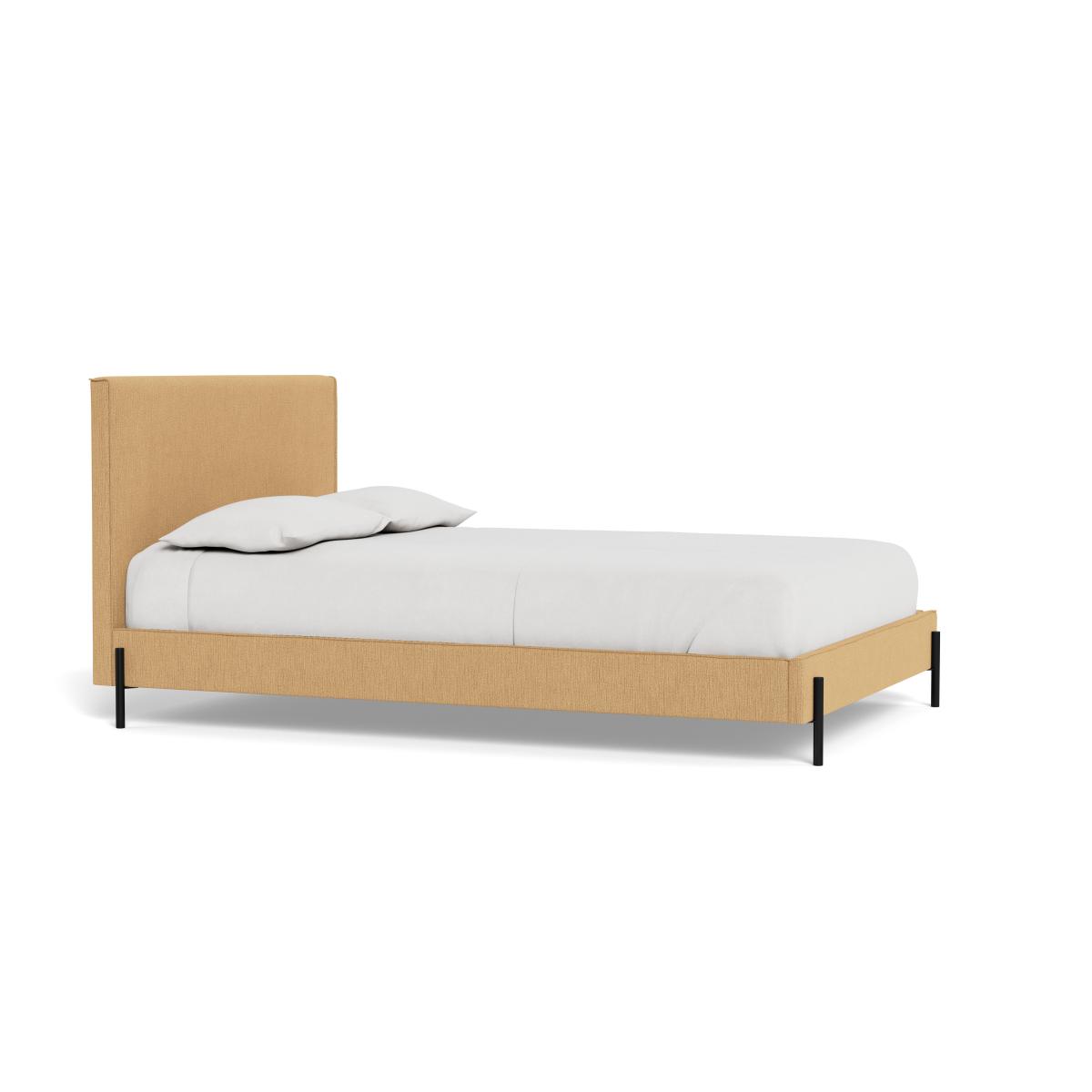 Heal's Tortona Super King Bed Smart Linen Mix Sand Black Feet – image 3