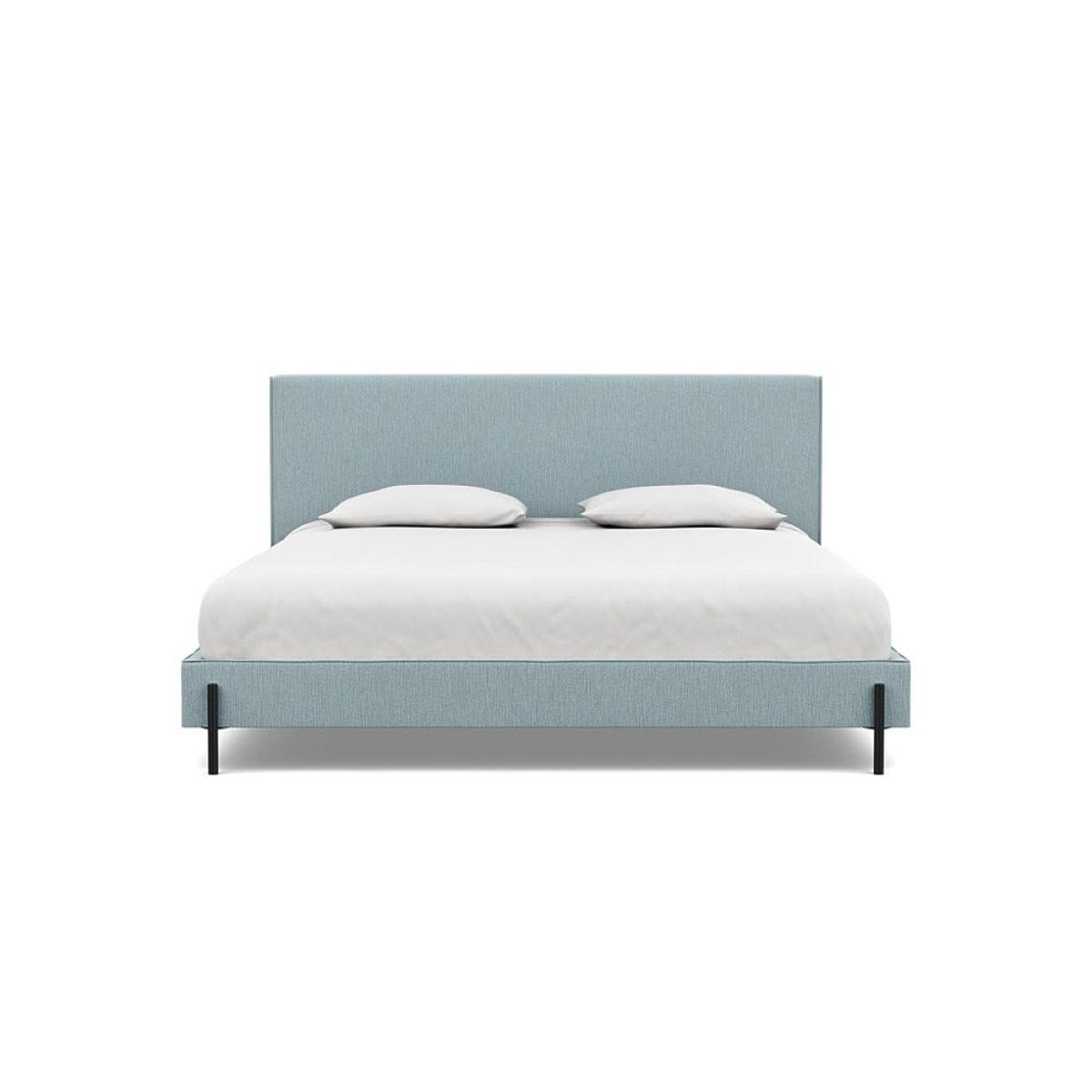 Heal's Tortona Super King Bed Smart Linen Mix Duck Egg Black Feet – image 2