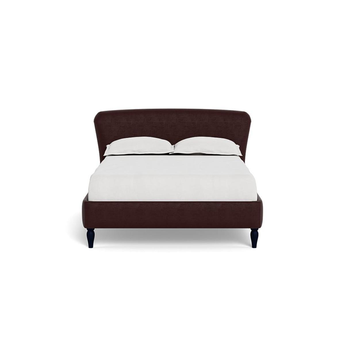 Heal's Darcey Bed Super King Smart Luxe Velvet Acorn Black Painted Oak Feet – image 2