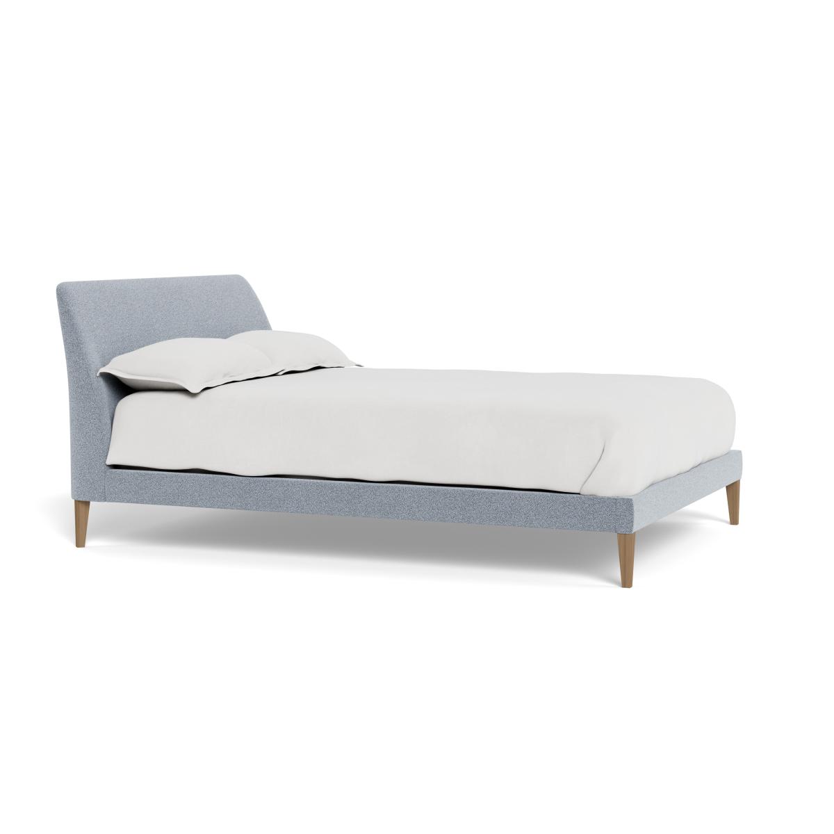 Heal's Wallis Bed Super King Boucle Steel Black Painted Oak Feet – image 3