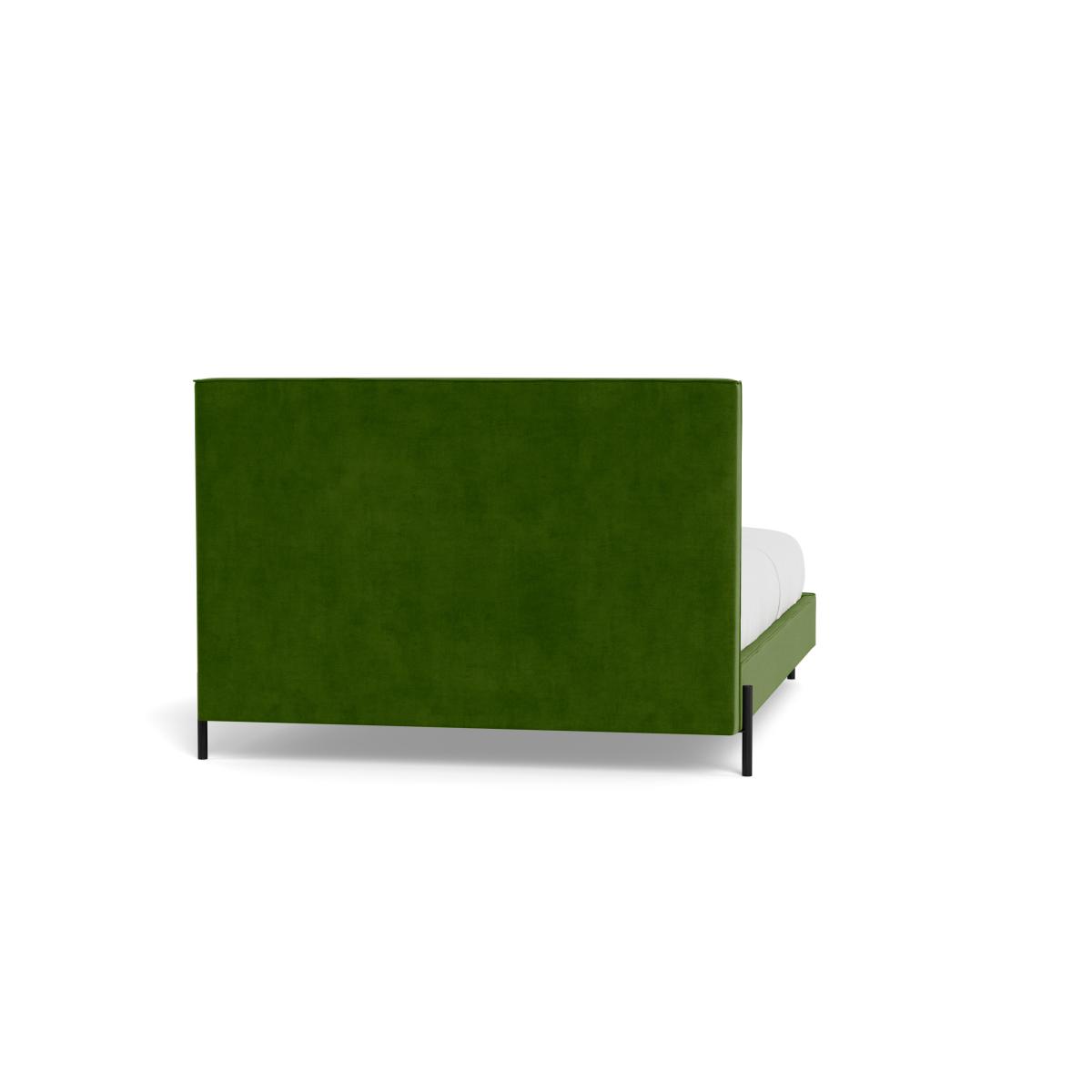 Heal's Tortona Super King Bed Smart Luxe Velvet Grass Black Feet – image 6