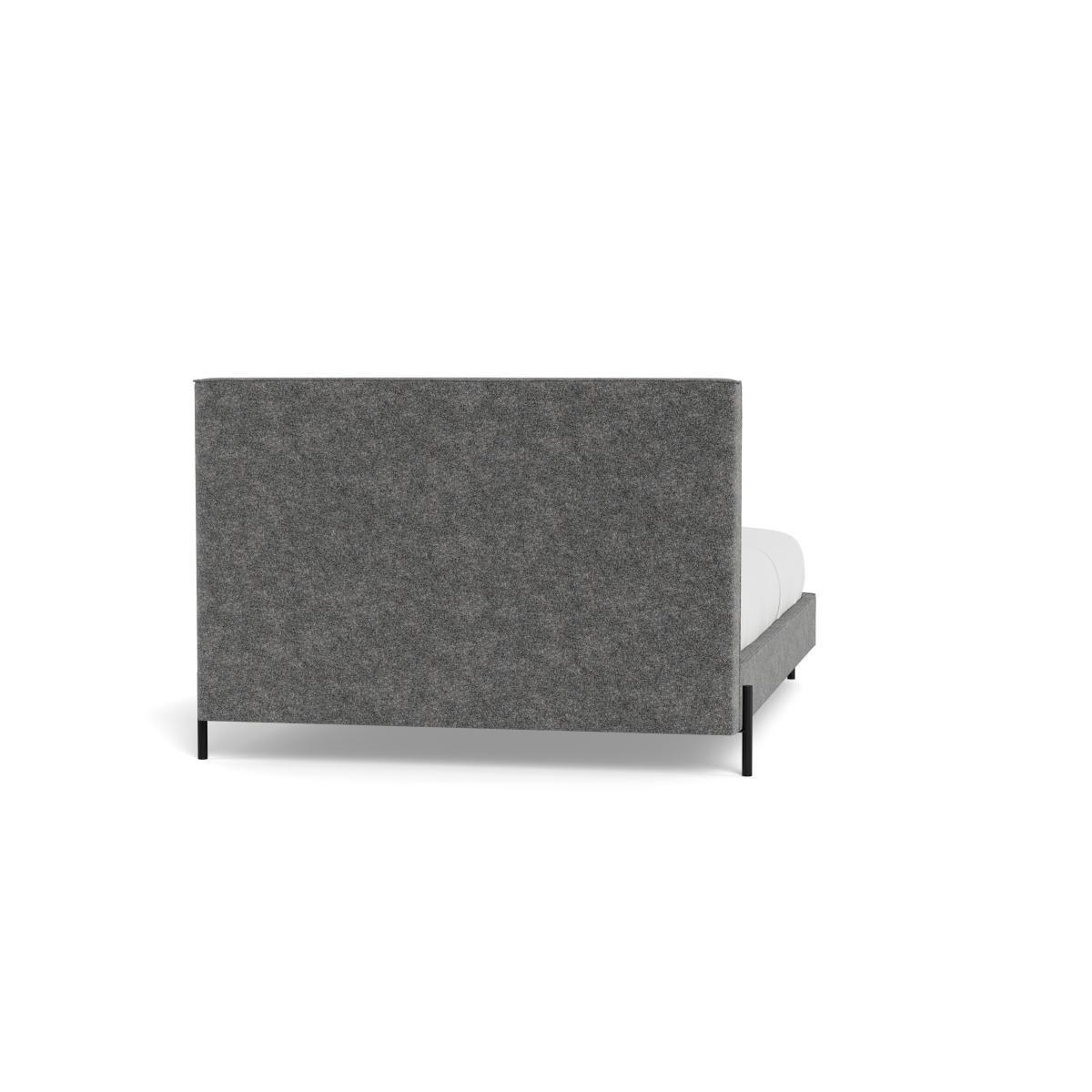 Heal's Tortona Super King Bed Melton Wool Shale Black Feet – image 6