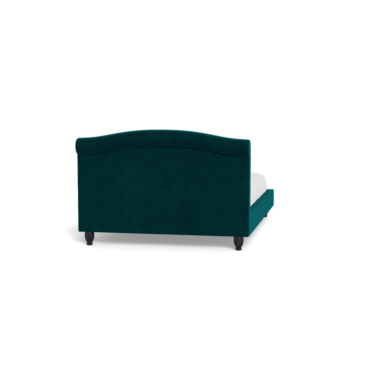 Heal's Devon Super King Bed Smart Luxe Velvet Ocean Natural Beech Feet – image 6