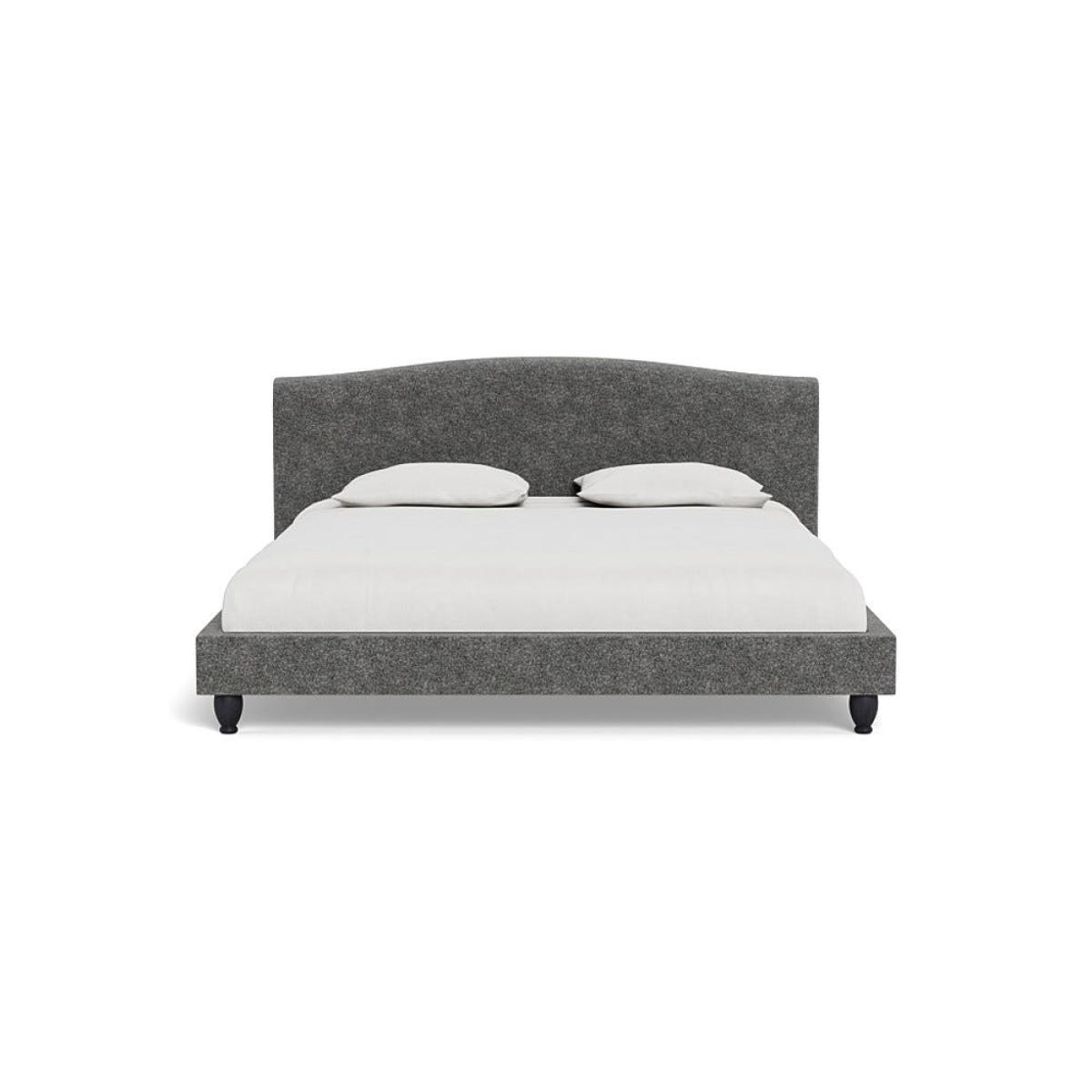 Heal's Devon Super King Bed Melton Wool Shale Black Beech Feet – image 2