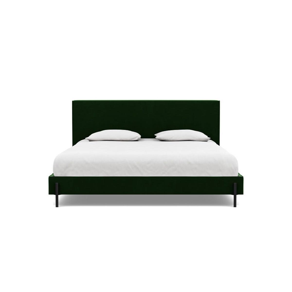 Heal's Tortona Super King Bed Smart Velvet Forest Black Feet – image 2