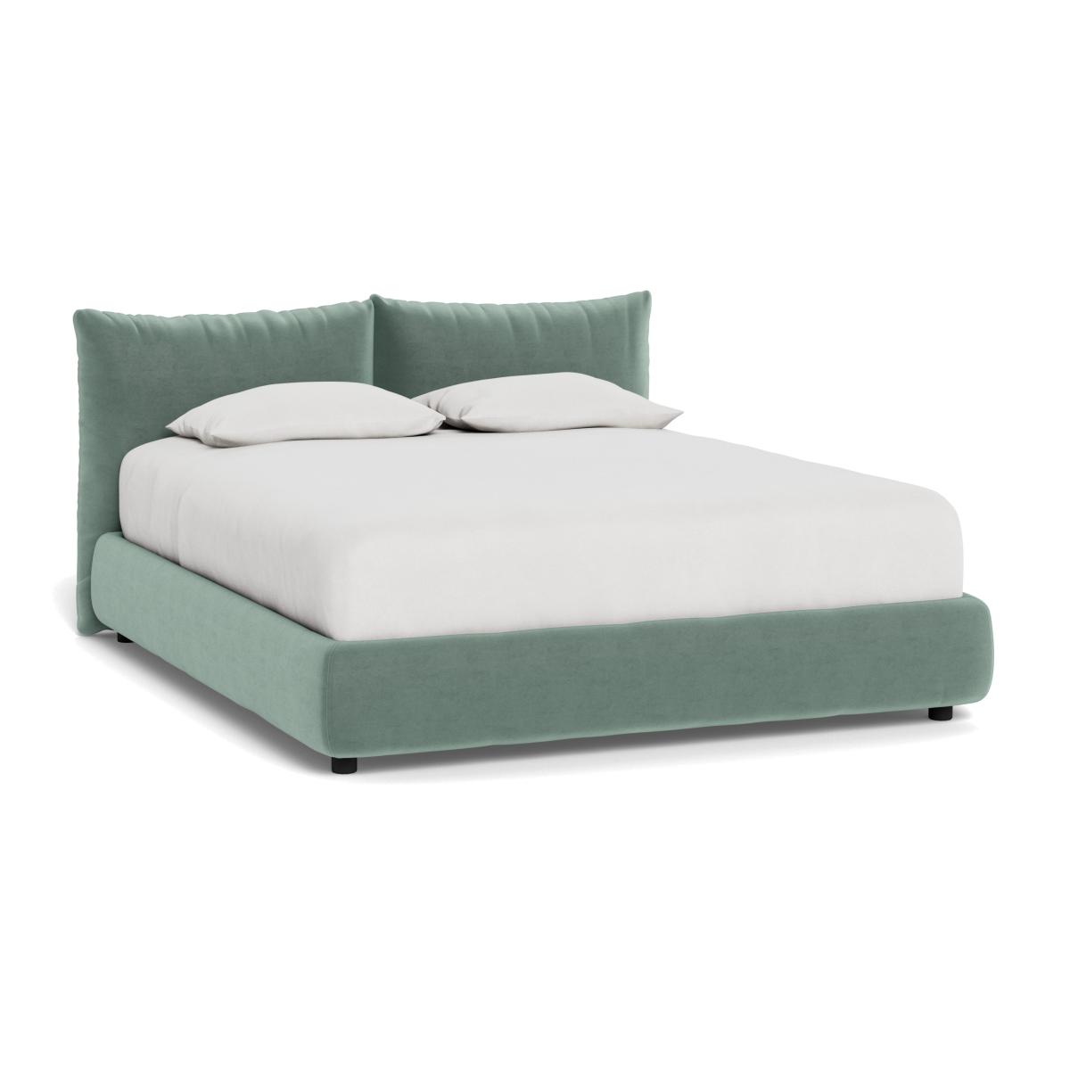 Heal's Pillow Bed Super King Marylebone Velvet Mint – image 1