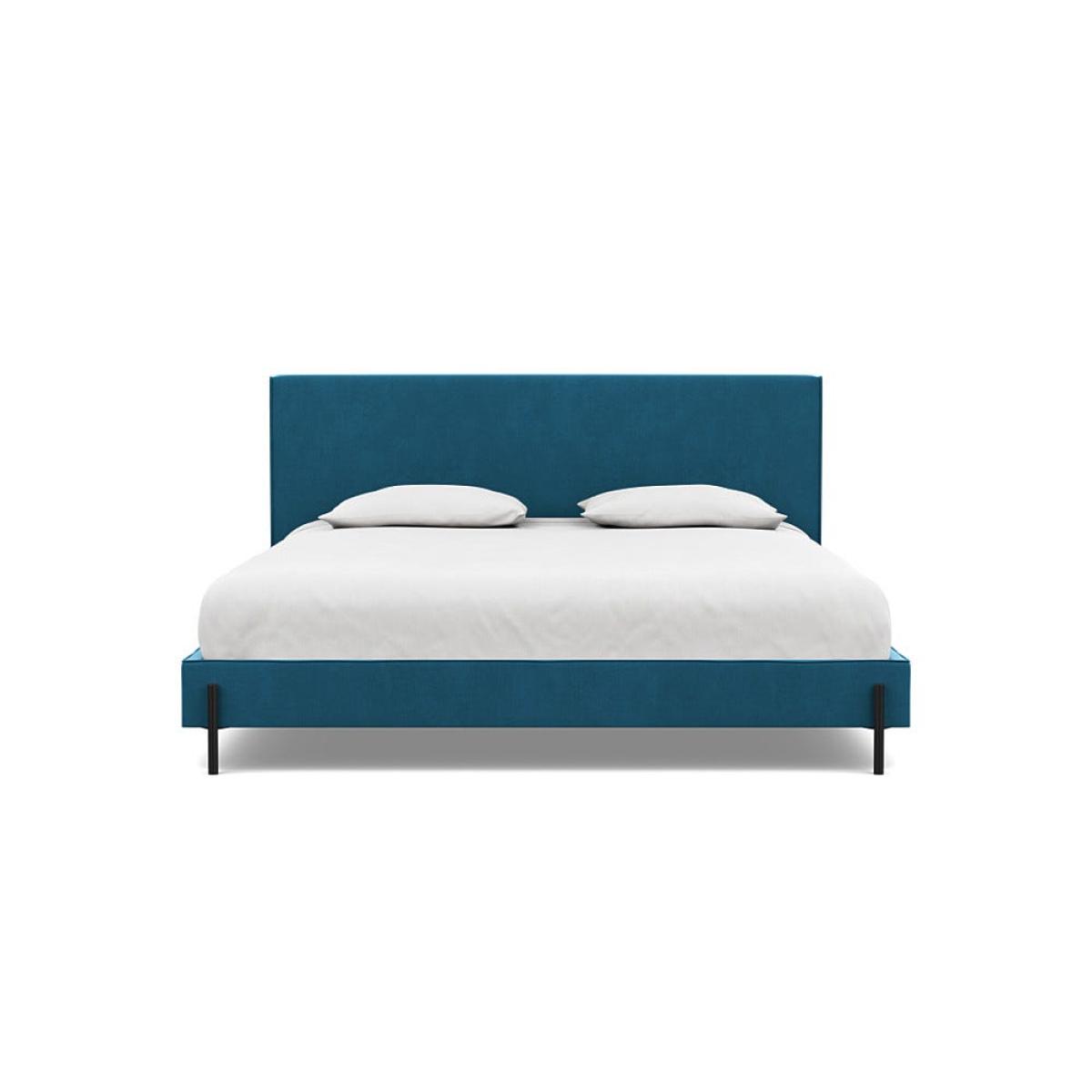 Heal's Tortona Super King Bed Smart Velvet Ocean Black Feet – image 2