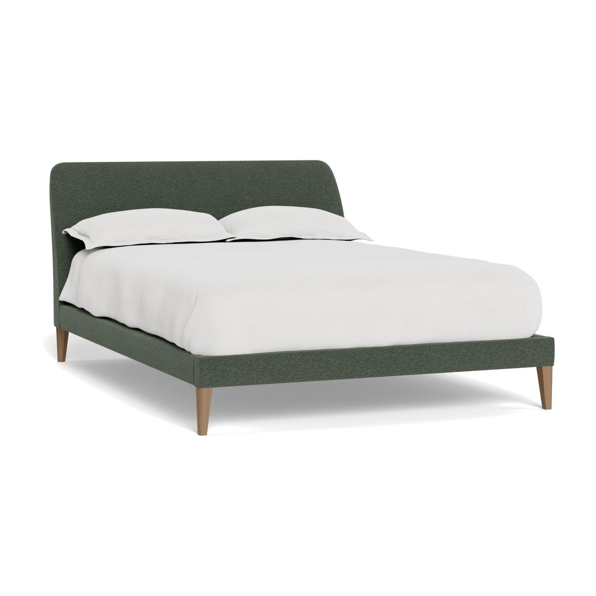Heal's Wallis Bed Super King Boucle Fern Black Painted Oak Feet – image 1