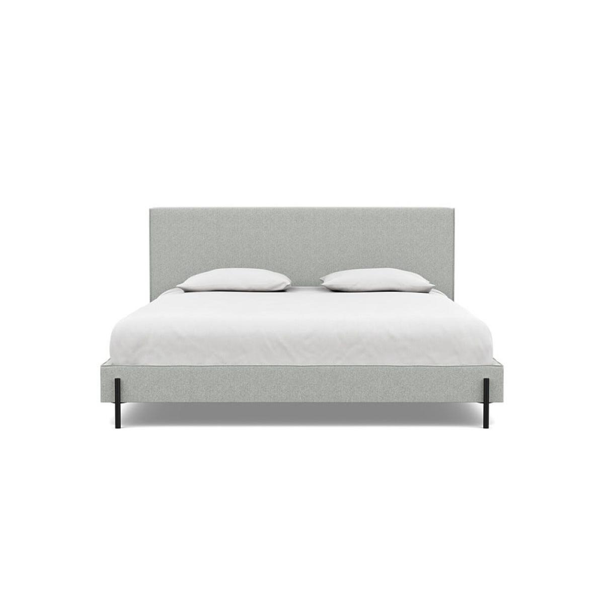 Heal's Tortona Super King Bed Melton Wool Limestone Black Feet – image 2