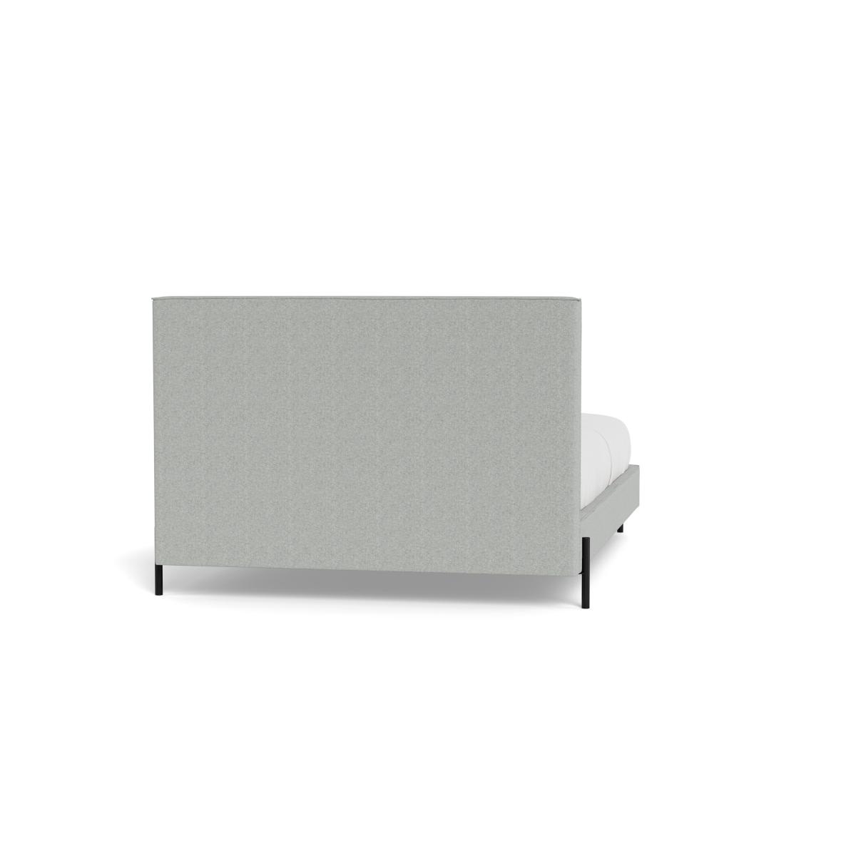 Heal's Tortona Super King Bed Melton Wool Limestone Black Feet – image 6