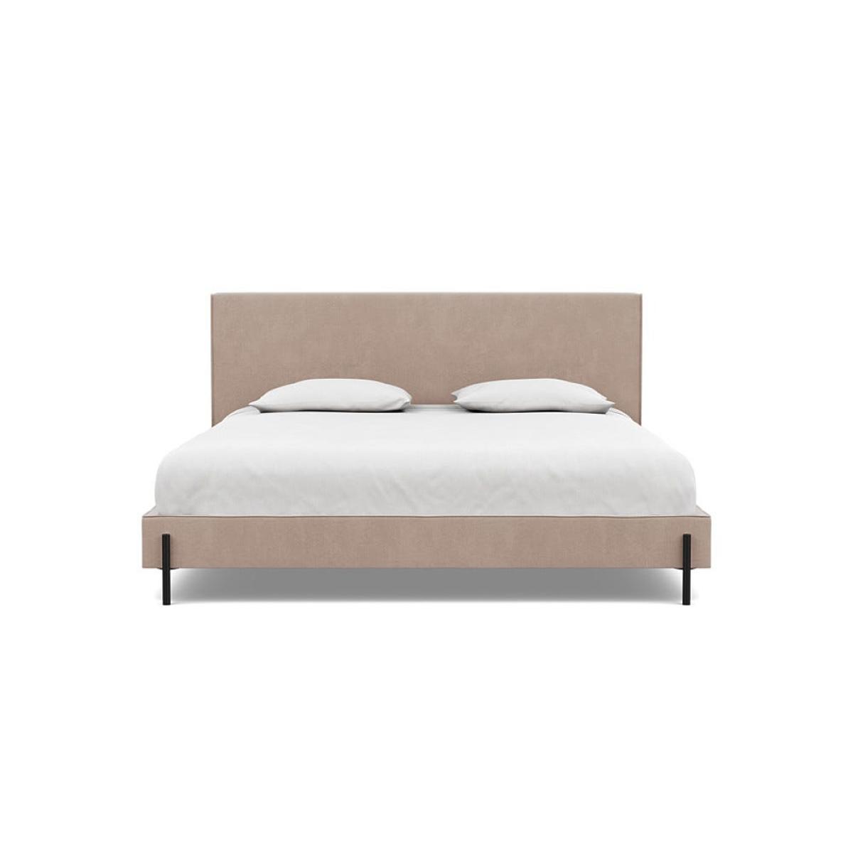 Heal's Tortona Super King Bed Smart Velvet Pebble Black Feet – image 2