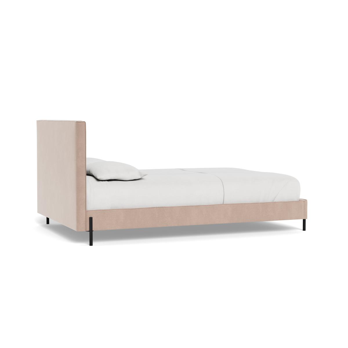 Heal's Tortona Super King Bed Smart Velvet Pebble Black Feet – image 5