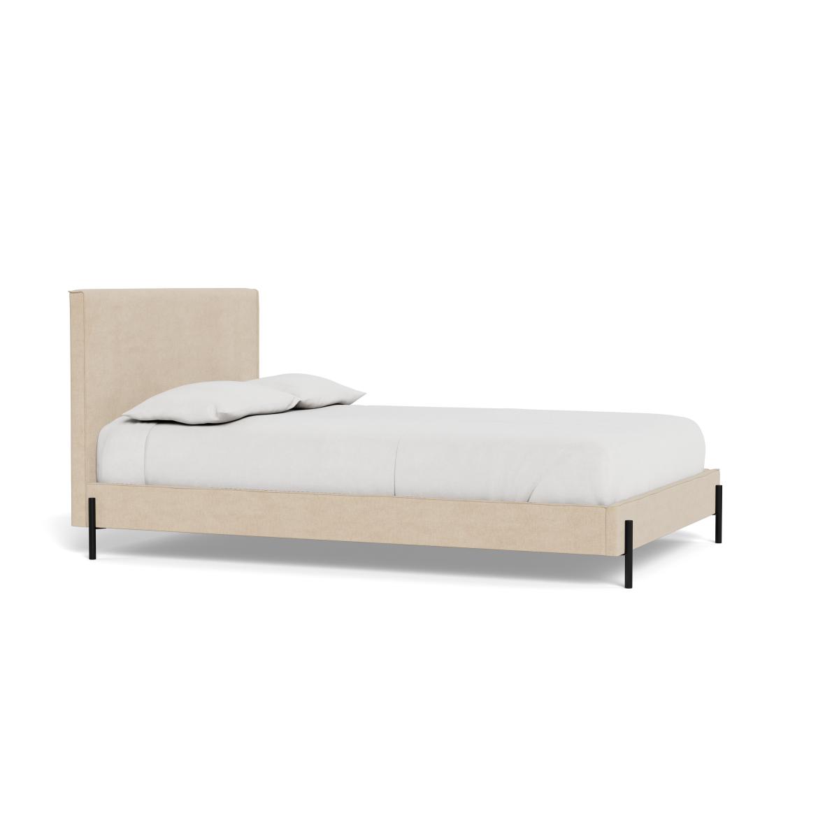 Heal's Tortona Super King Bed Brushed Cotton Oat Black Feet – image 3