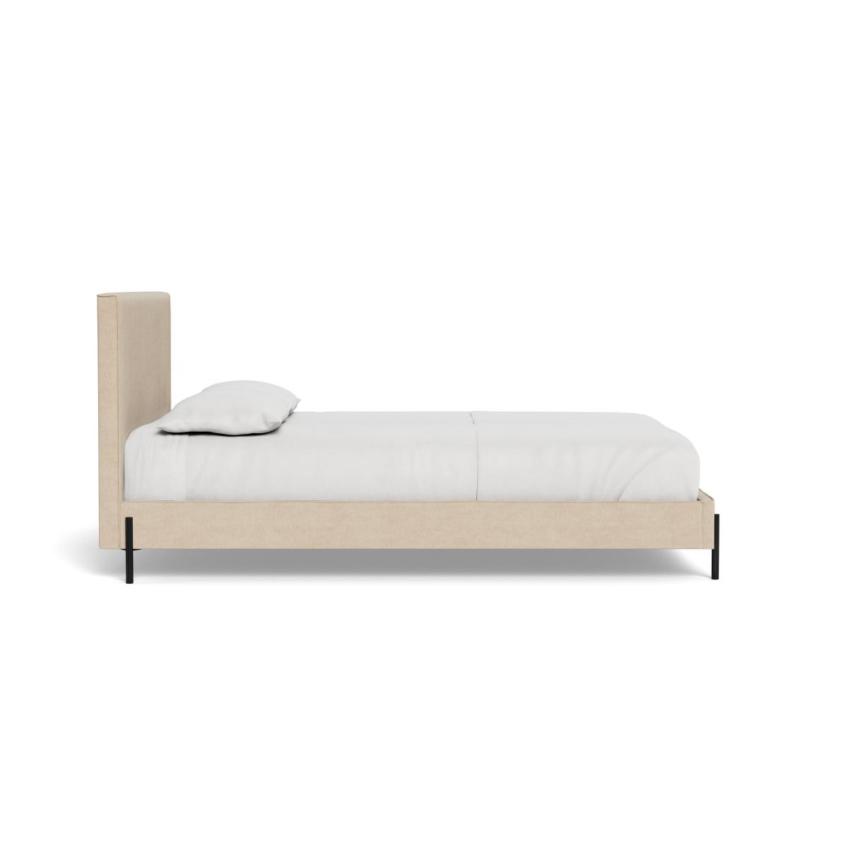 Heal's Tortona Super King Bed Brushed Cotton Oat Black Feet – image 4