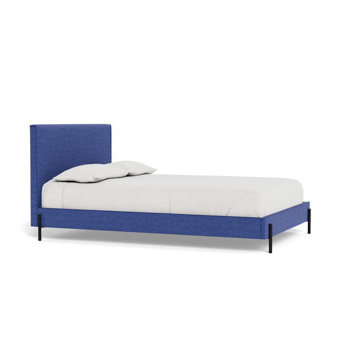 Heal's Tortona Super King Bed Brushed Cotton Cobalt Black Feet – image 3
