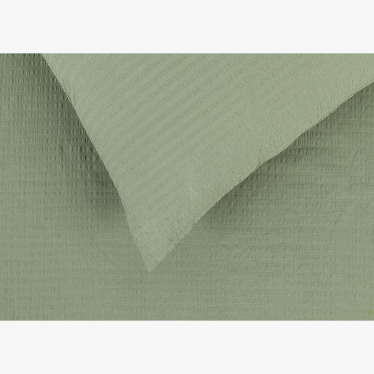 Heal's Seersucker Sage Green Bed Linen Set Super King – image 1