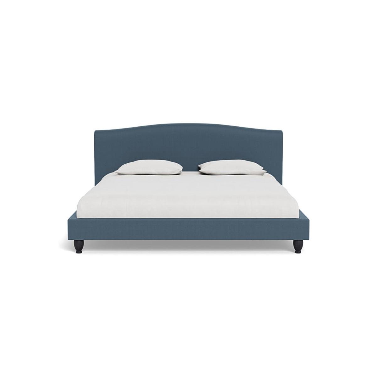 Heal's Devon Super King Bed Capelo Linen-Cotton Mineral Black Beech Feet – image 2