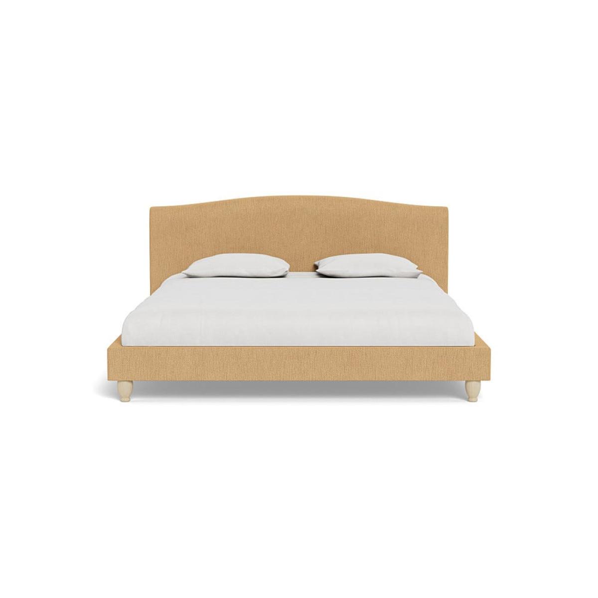 Heal's Devon Super King Bed Smart Linen Mix Sand Natural Beech Feet – image 2