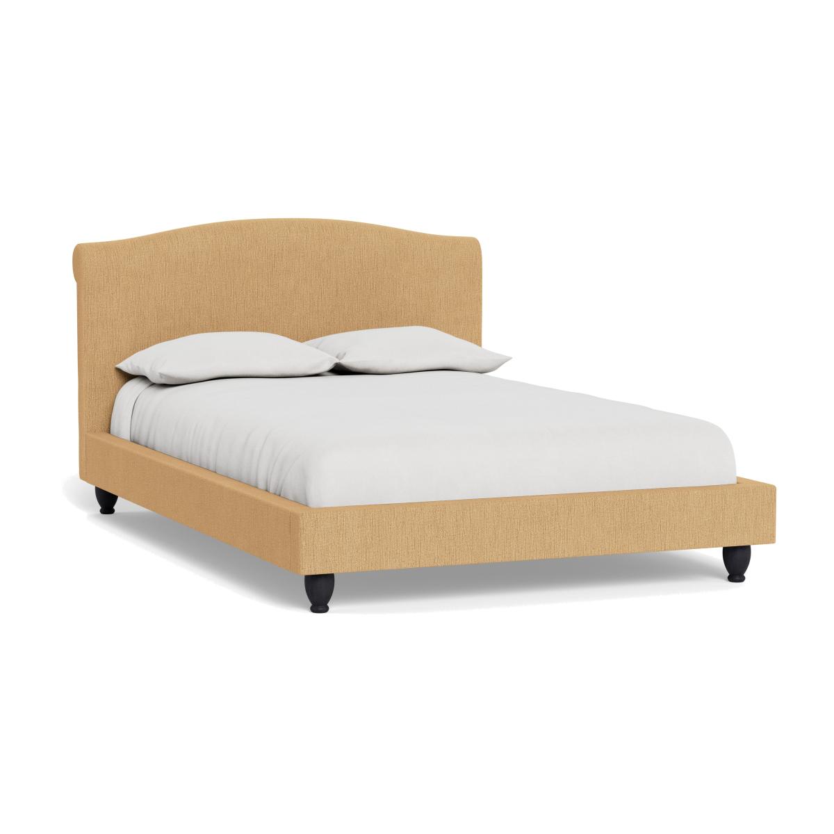 Heal's Devon Super King Bed Smart Linen Mix Sand Natural Beech Feet – image 1