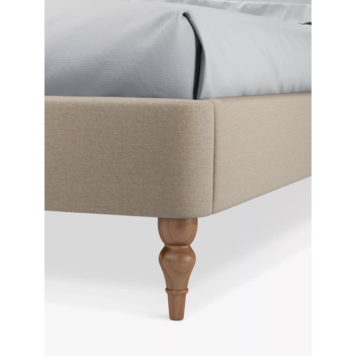 John Lewis Button Upholstered Bed Frame, Super King Size, Brushed Tweed Beige – image 4