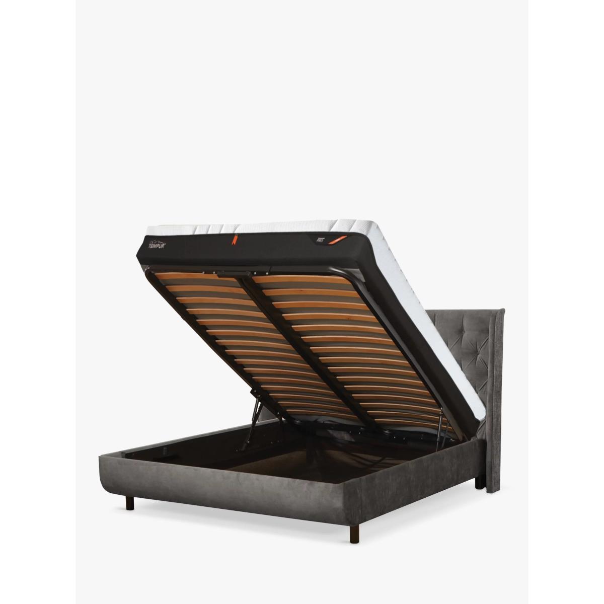 TEMPUR® Arc Ottoman Storage Luxury Upholstered Bed Frame, Super King Size – image 2