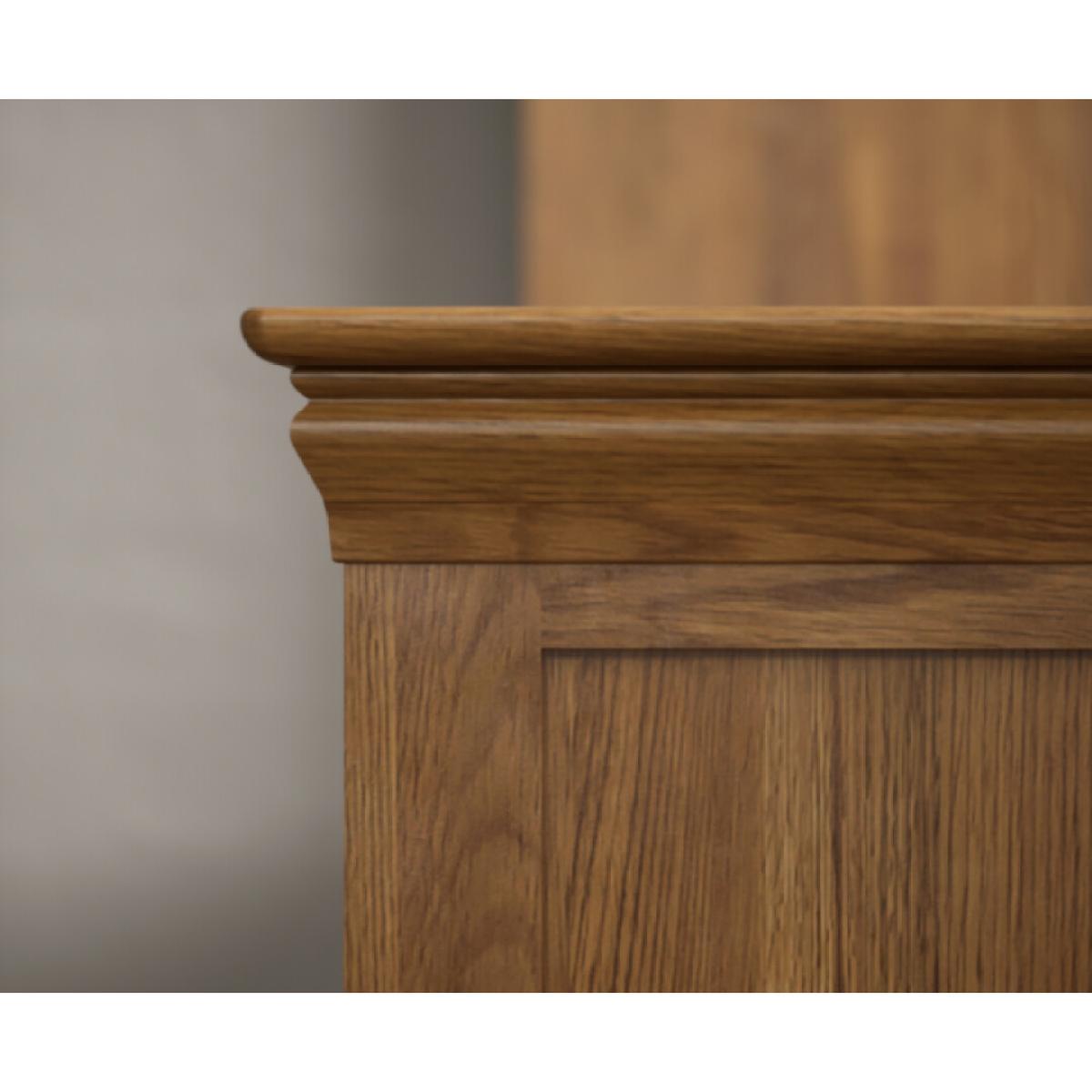 Burford Rustic Solid Oak Super King-Size Bed – image 4