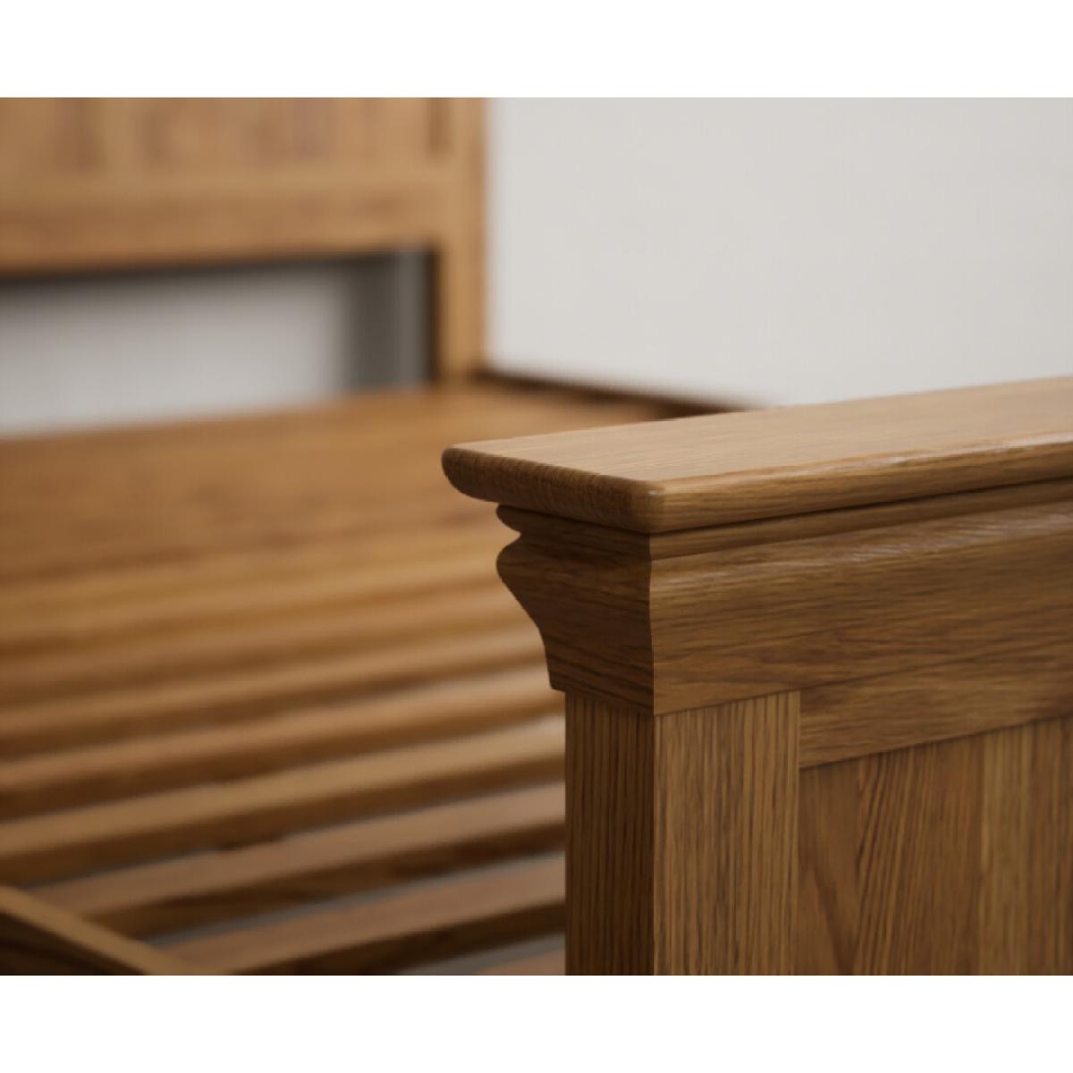 Burford Rustic Solid Oak Super King-Size Bed – image 5