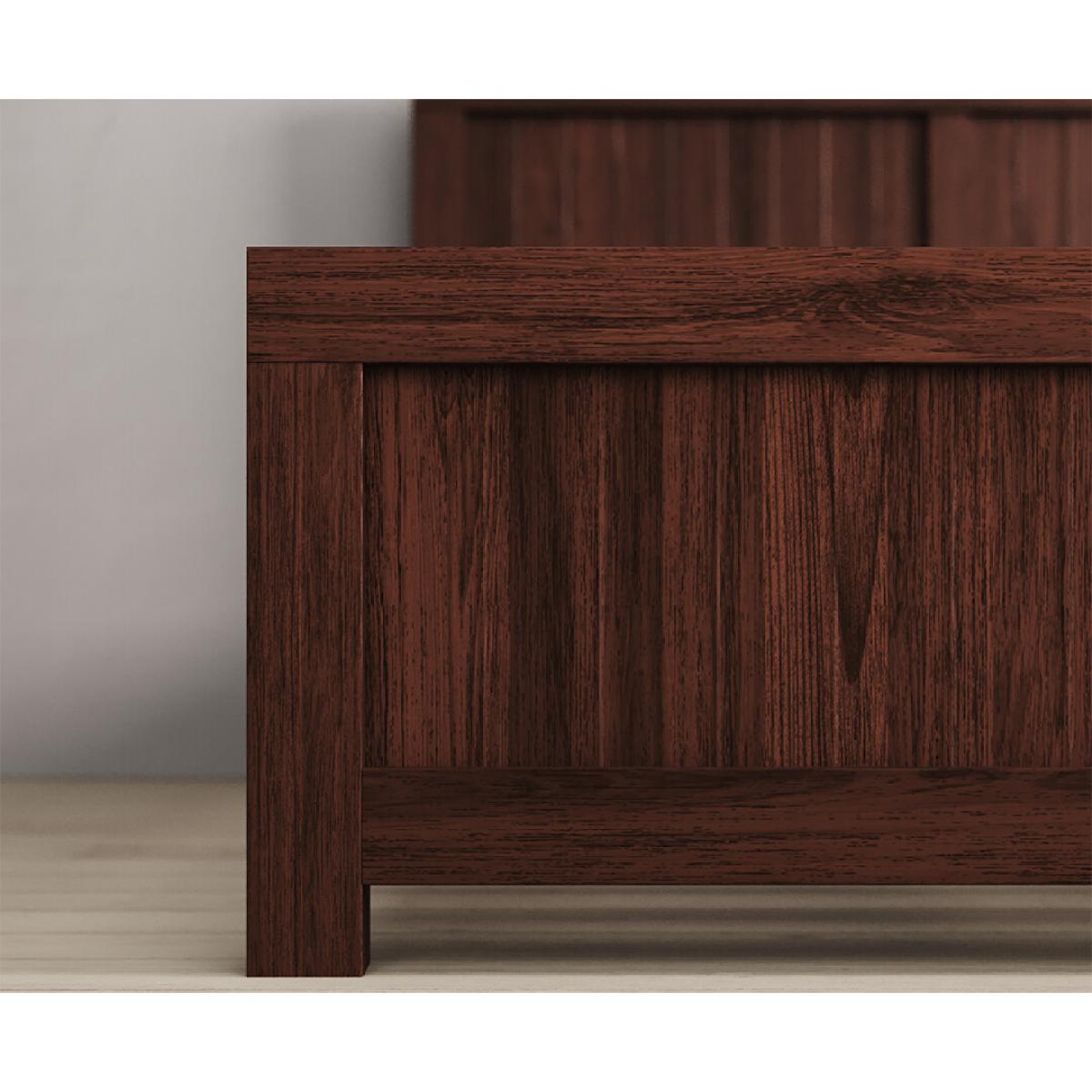Dakota Dark Acacia and Metal Super King Bed – image 4
