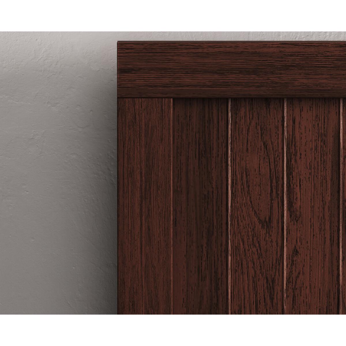 Dakota Dark Acacia and Metal Super King Bed – image 5
