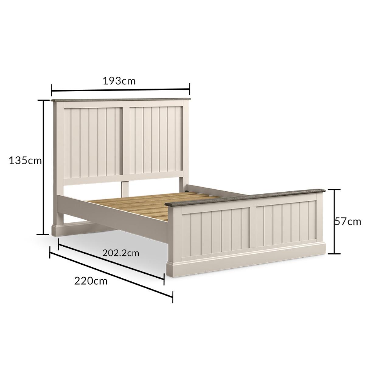 Dartmouth Soft White Painted Super King Bed – image 9