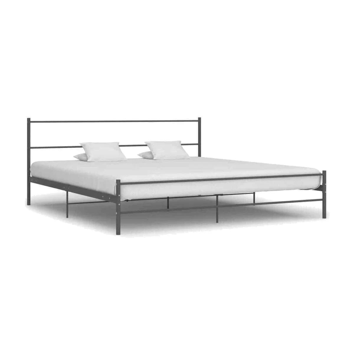 6 FT Super King Metal Bed - Grey – image 1