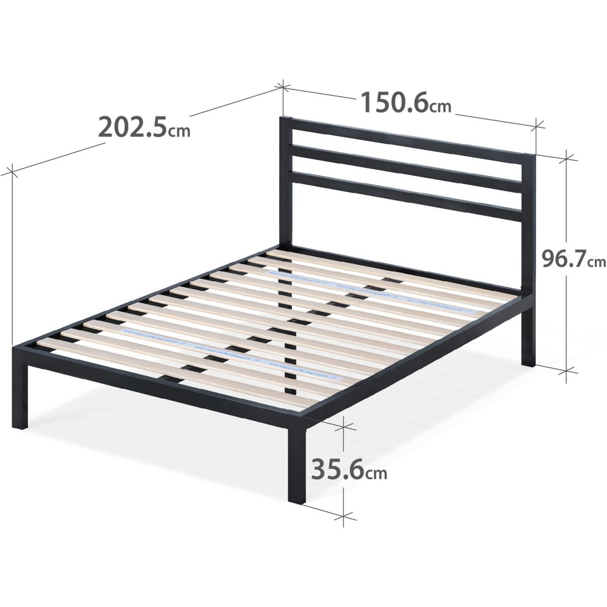 Mia Metal Bed Frame  - Black / Superking – image 16