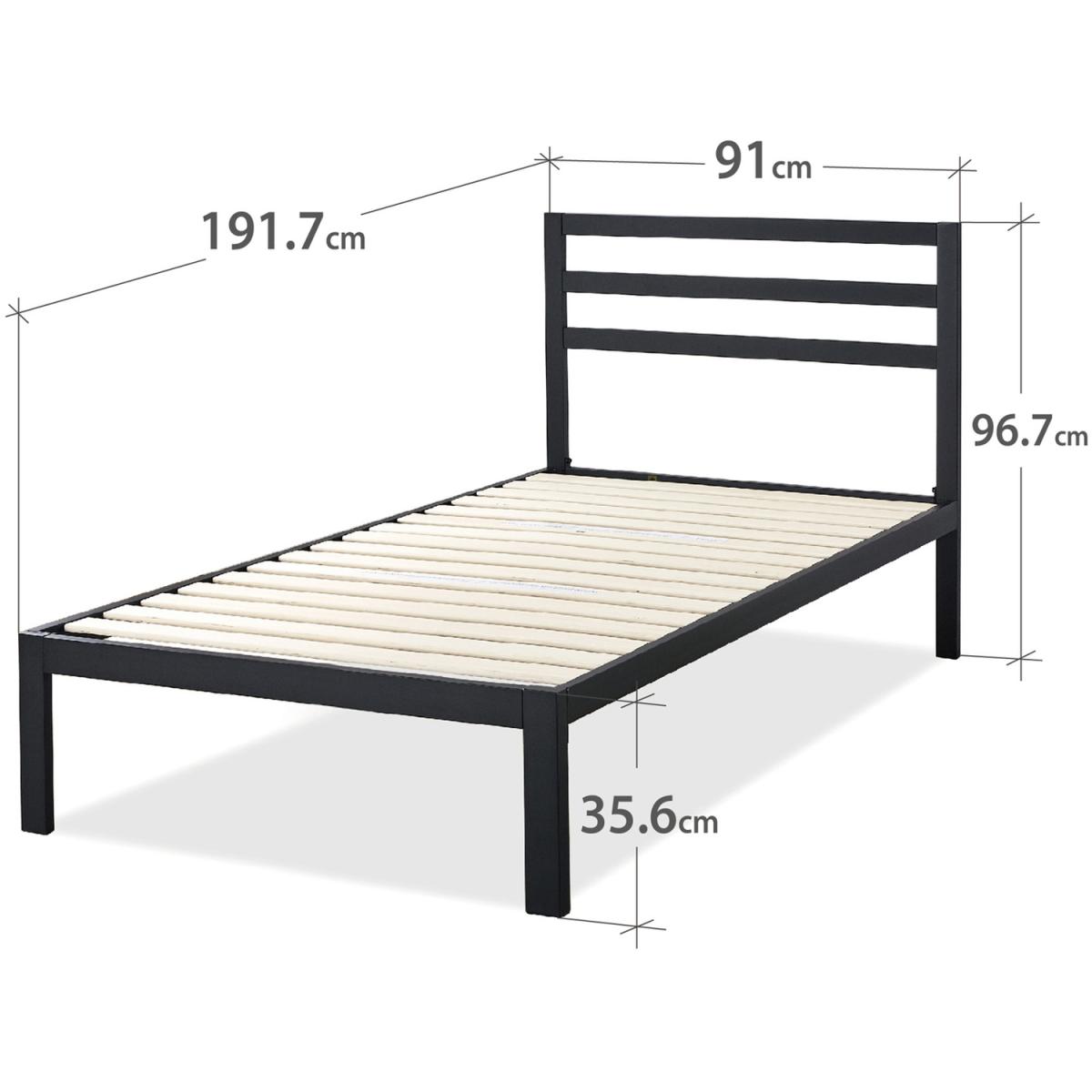 Mia Metal Bed Frame  - Black / Superking – image 17