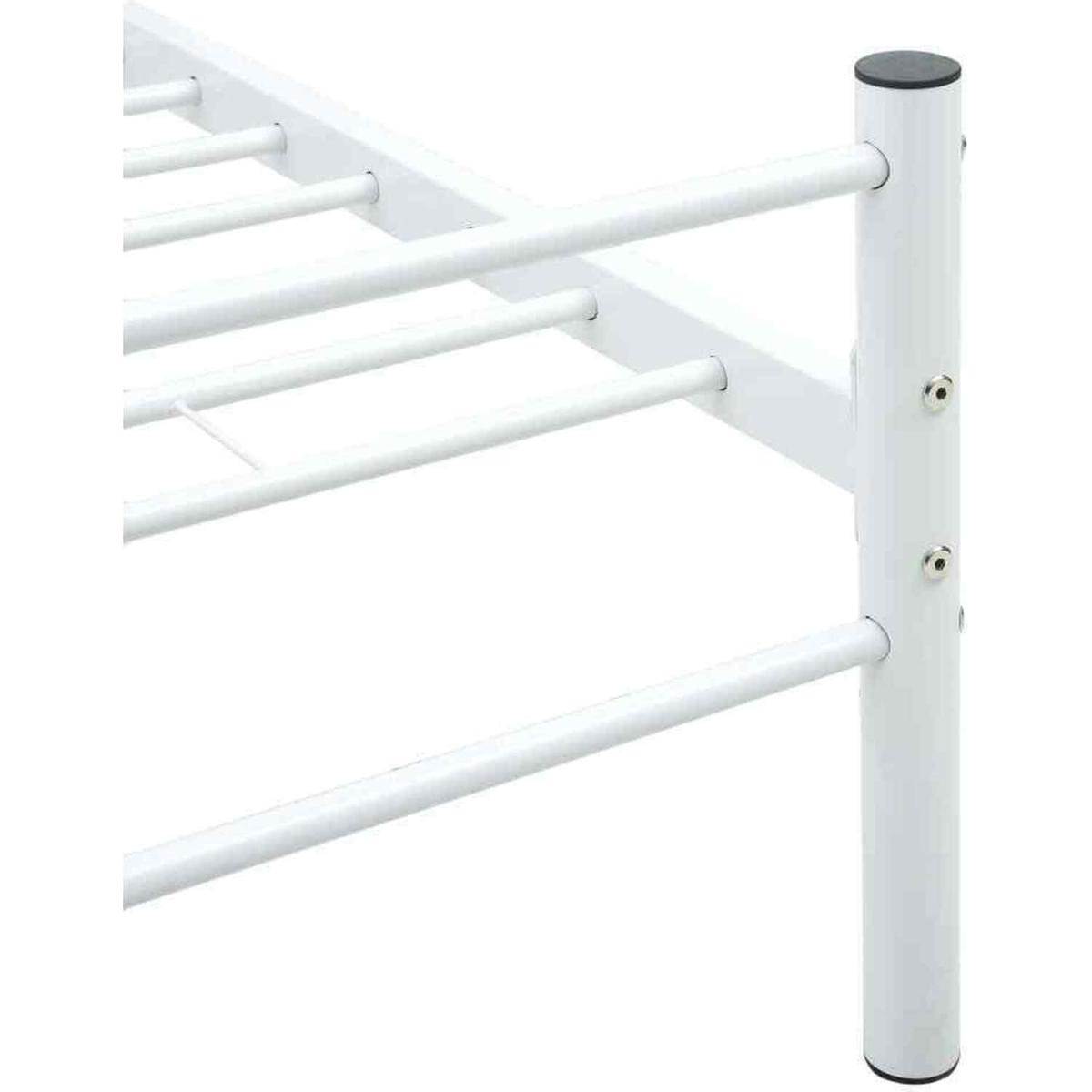 6 FT Super King Metal Bed - White – image 3