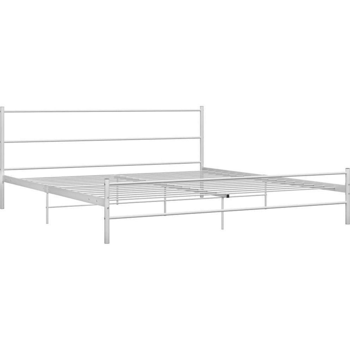 6 FT Super King Metal Bed - White – image 4