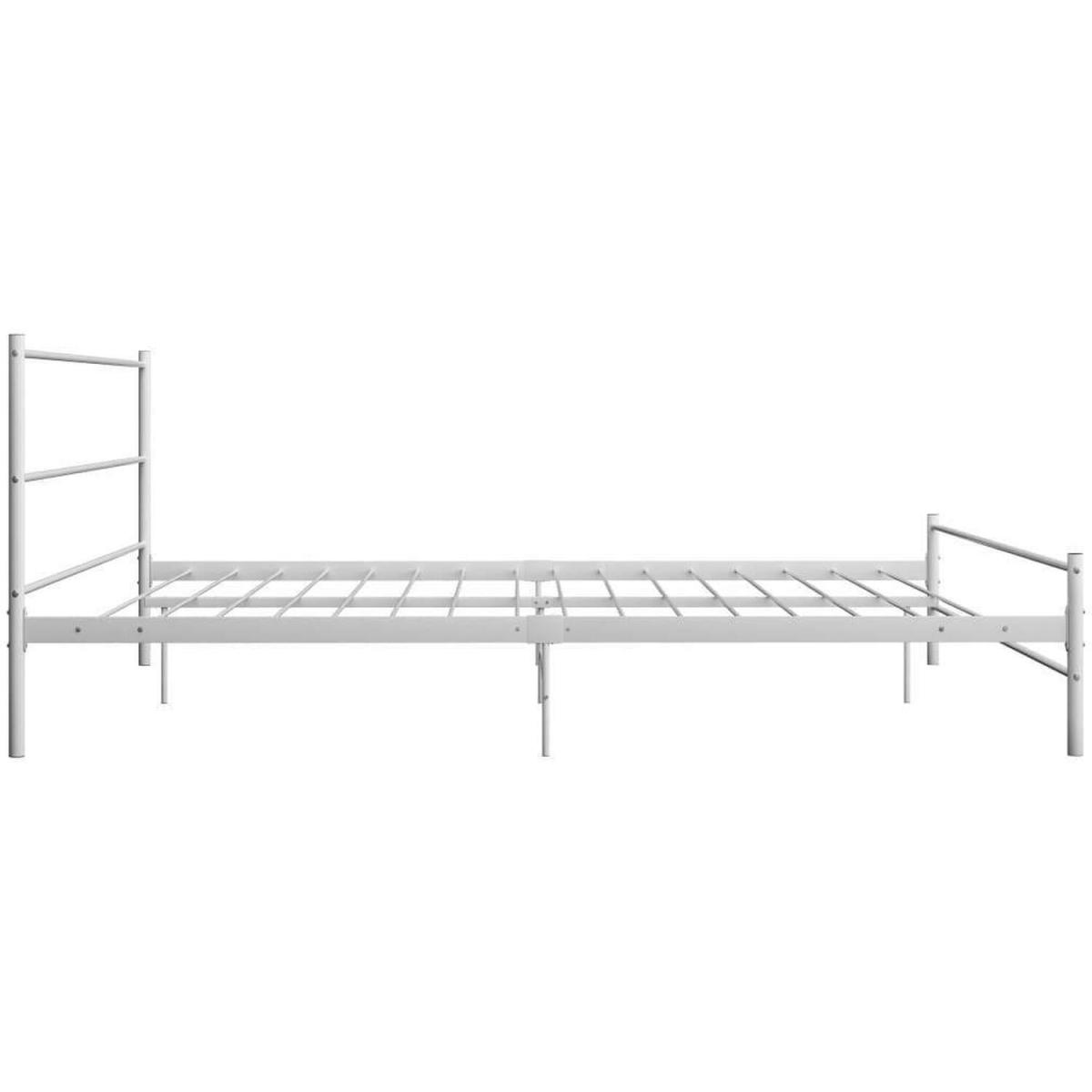 6 FT Super King Metal Bed - White – image 6