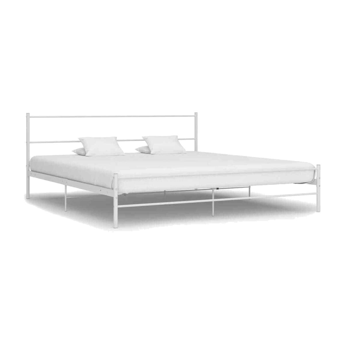 6 FT Super King Metal Bed - White – image 1