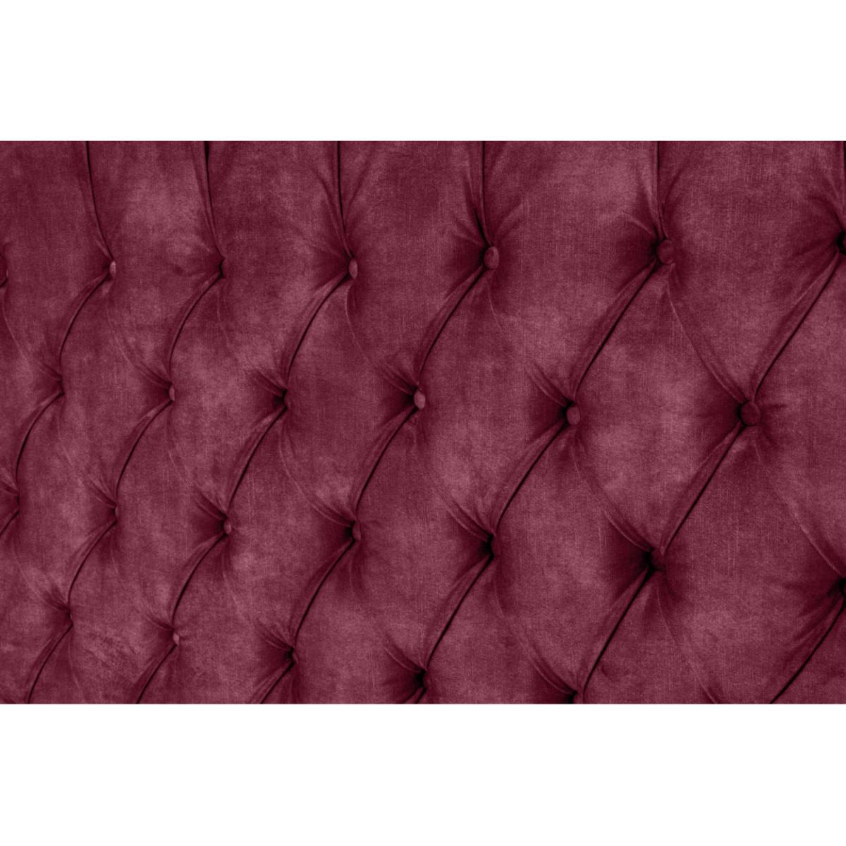 Selini Plush Velvet Bed Frame - Maroon / Superking – image 3