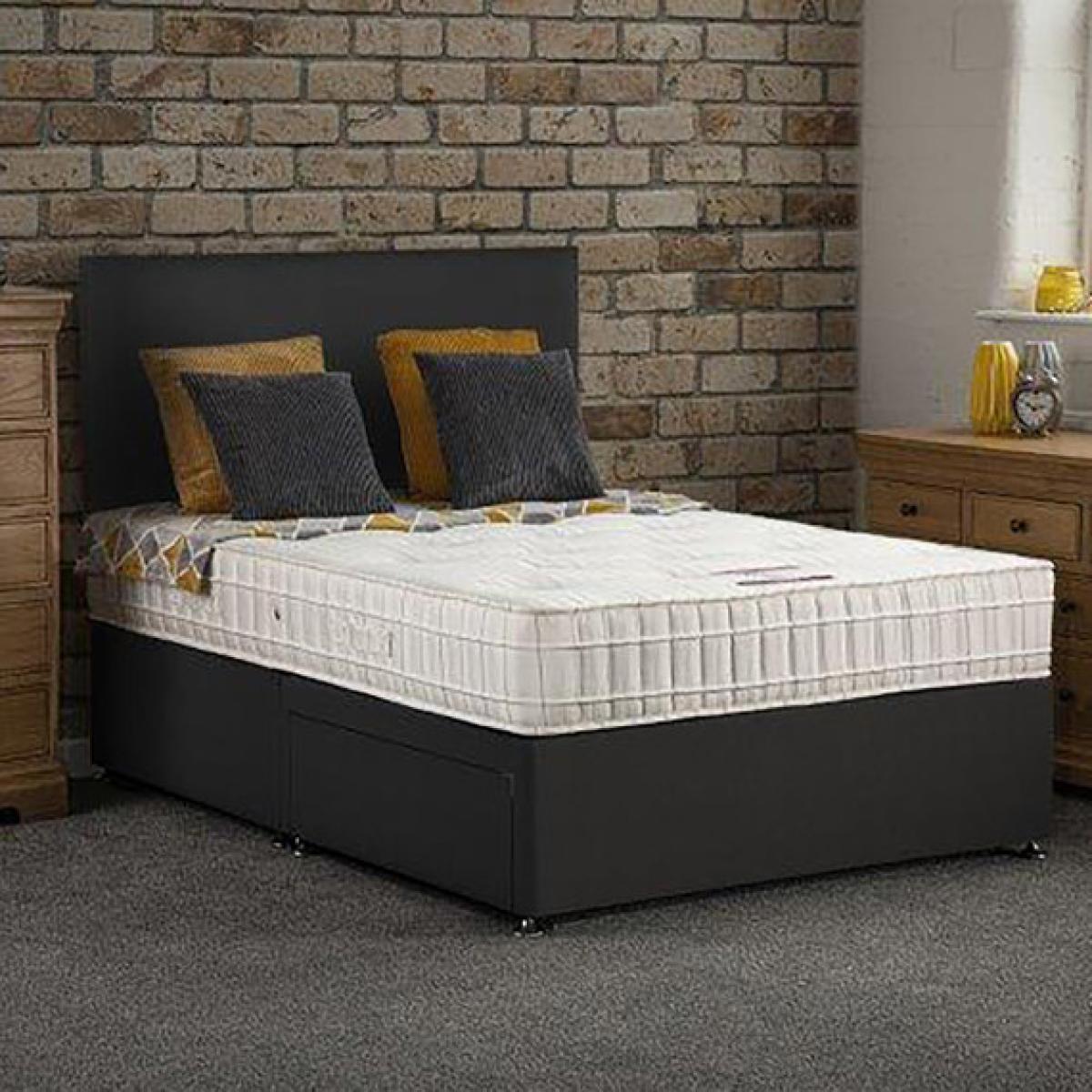 Bideford Divan Bed With Drawers & Mattress - Black / 4 / Super King