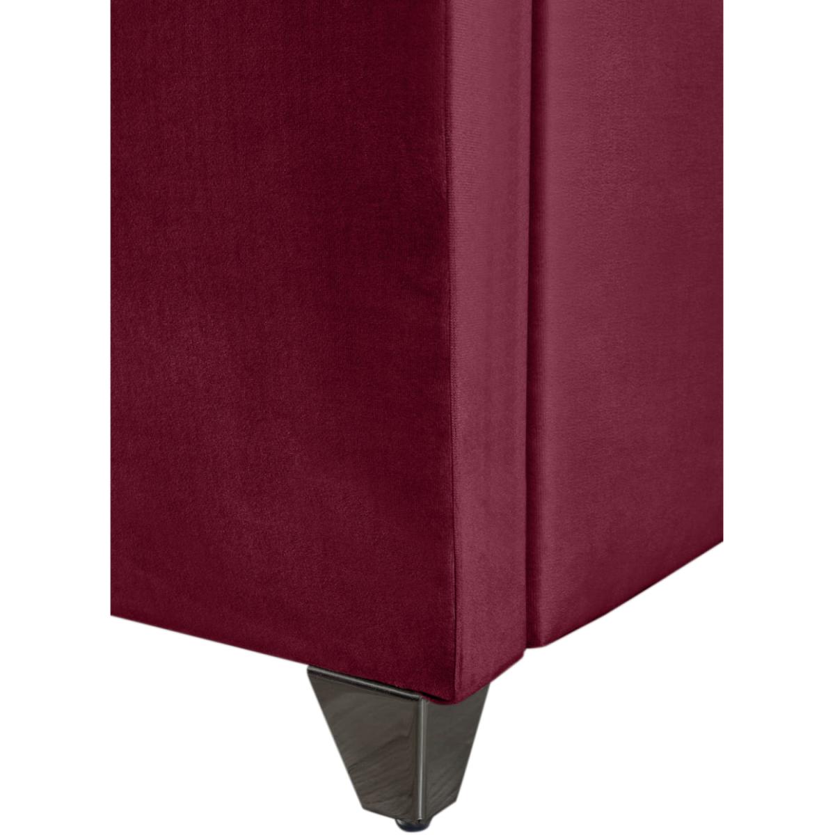 Canterbury Plush Velvet Bed Frame - Maroon / Superking – image 3