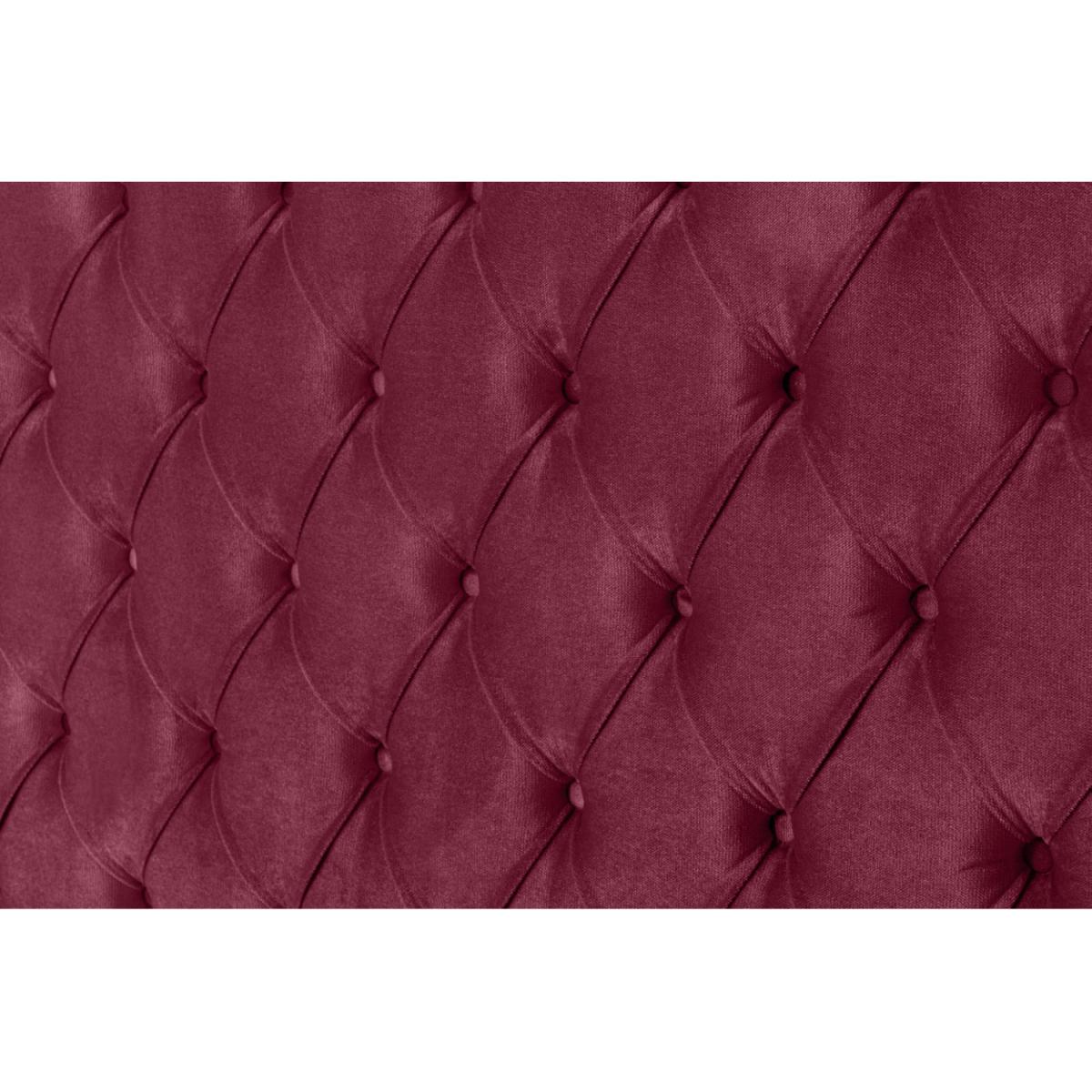 Irene Plush Velvet Bed Frame - Maroon / Superking – image 3