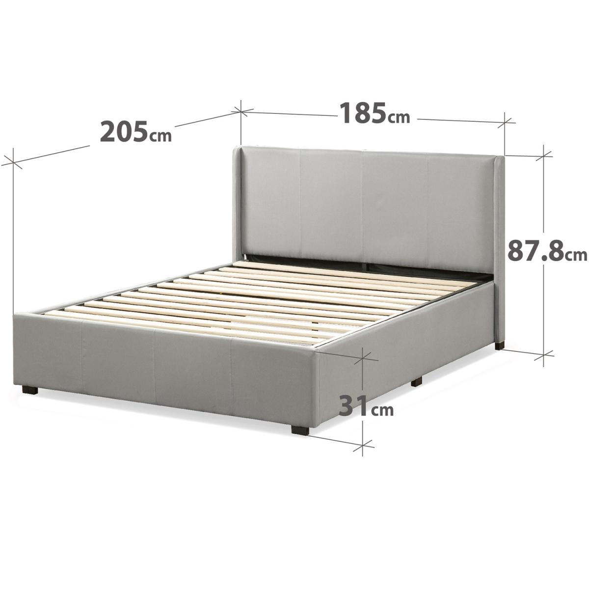 Maddon Ottoman Storage Bed - Grey / Superking – image 11