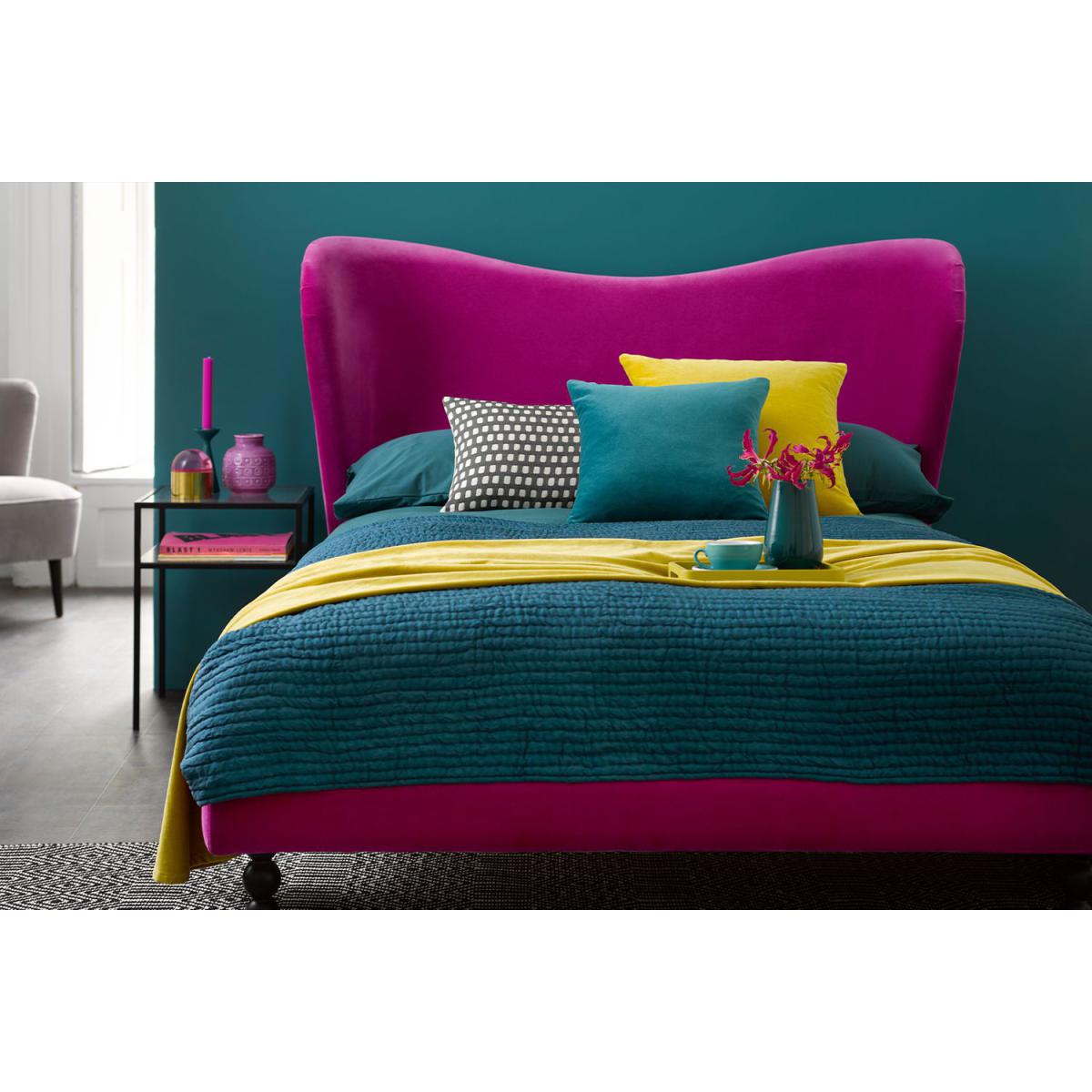 Juliet Super King Bed in Frost Highland Tweed - sofa.com – image 2