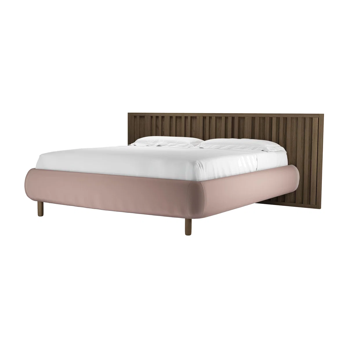 Florence Super King Bed in Orchid Cotton Matt Velvet - sofa.com – image 1