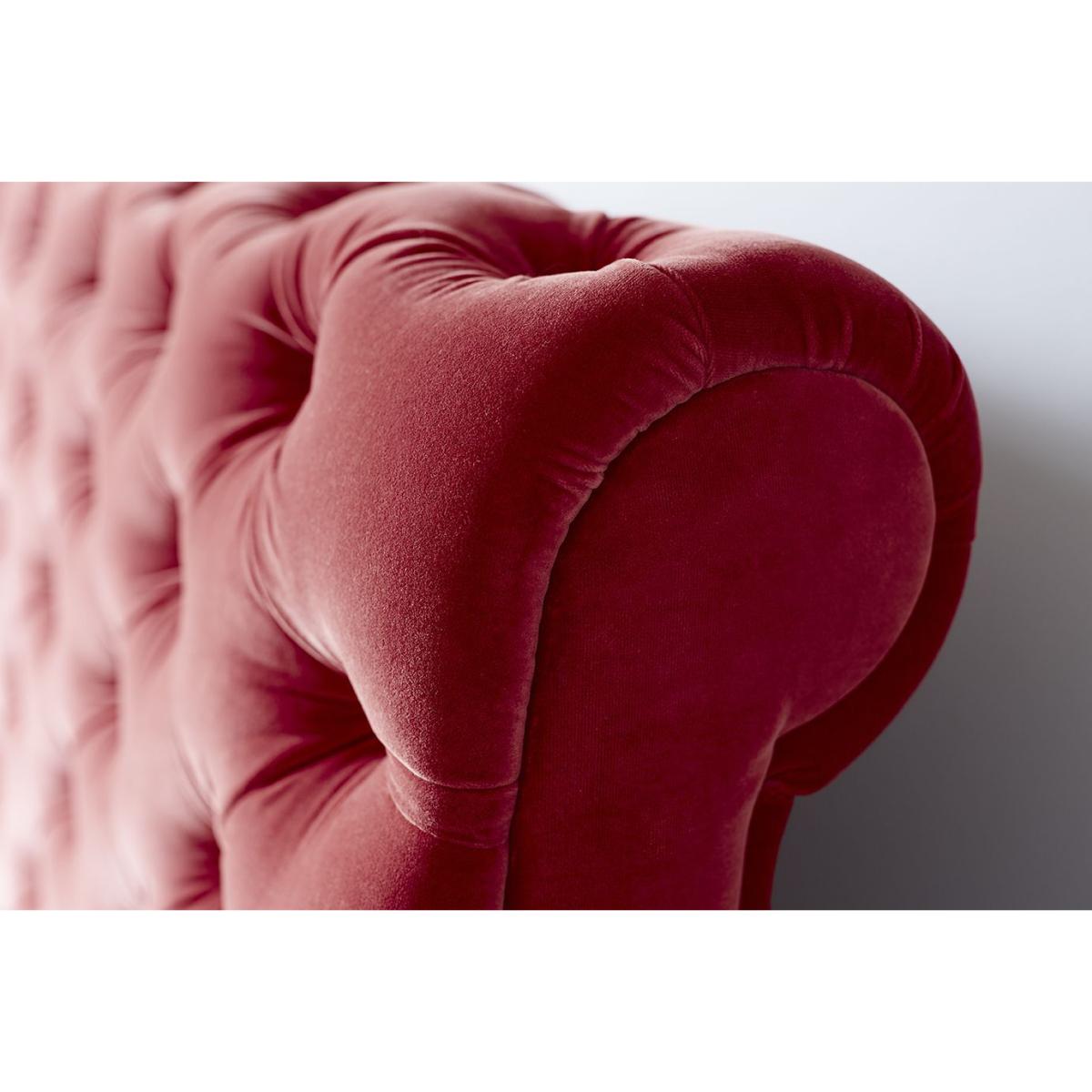 Knightsbridge without Footboard Super King Bed in Persian Rose Smart Velvet – image 3