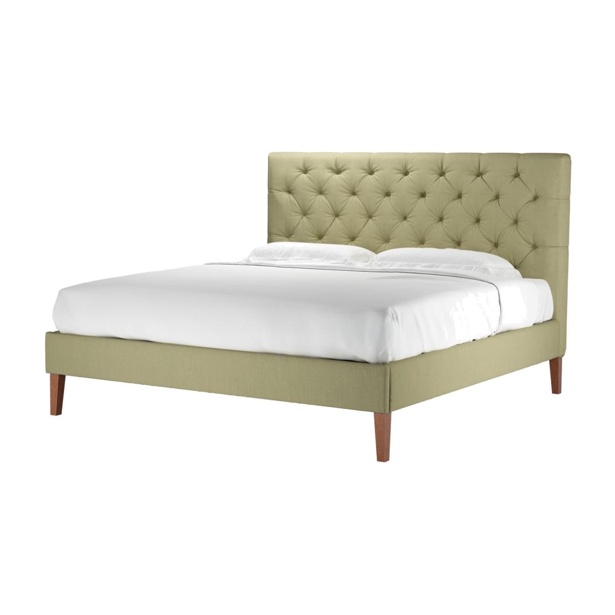 Rosalie 130cm Super King Bed in Cardamon Brushed Linen Cotton - sofa.com – image 1