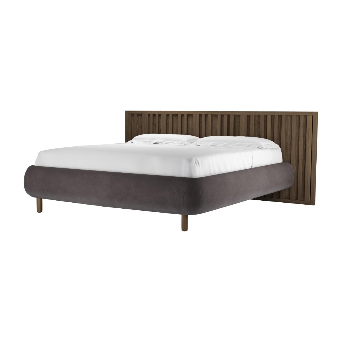 Florence Super King Bed in Shale Aquaclean Clever Velvet – image 1