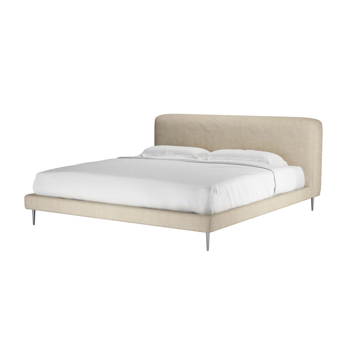 Lucy Super King Bed in Chantilly Aquaclean Clever Chenille – image 1