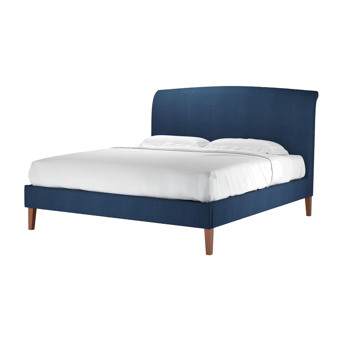 Thea Super King Bed in Washed Indigo Easy Cotton - sofa.com – image 1